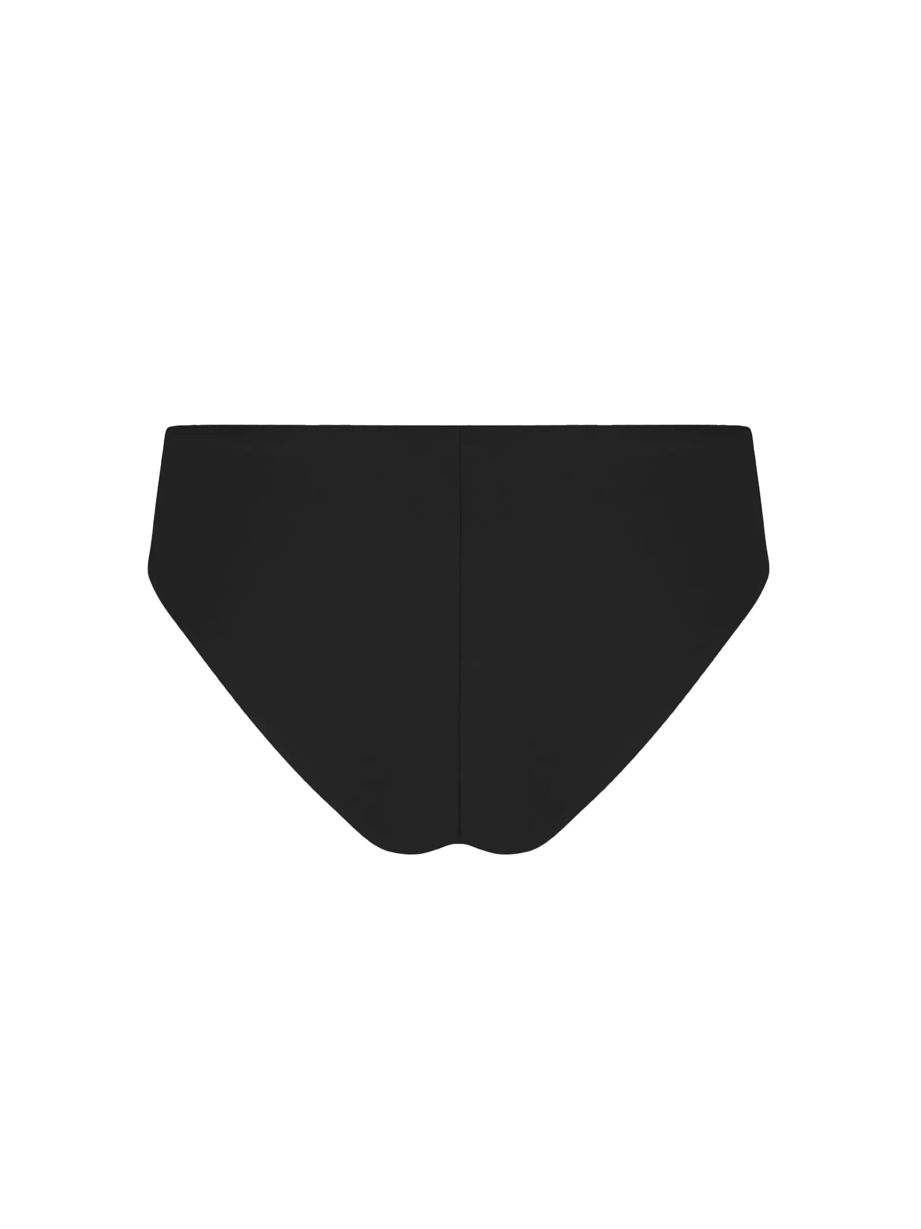 Black Latin Cut Mid Rise Bottom