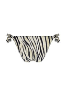 Tie side tiger print bikini bottom