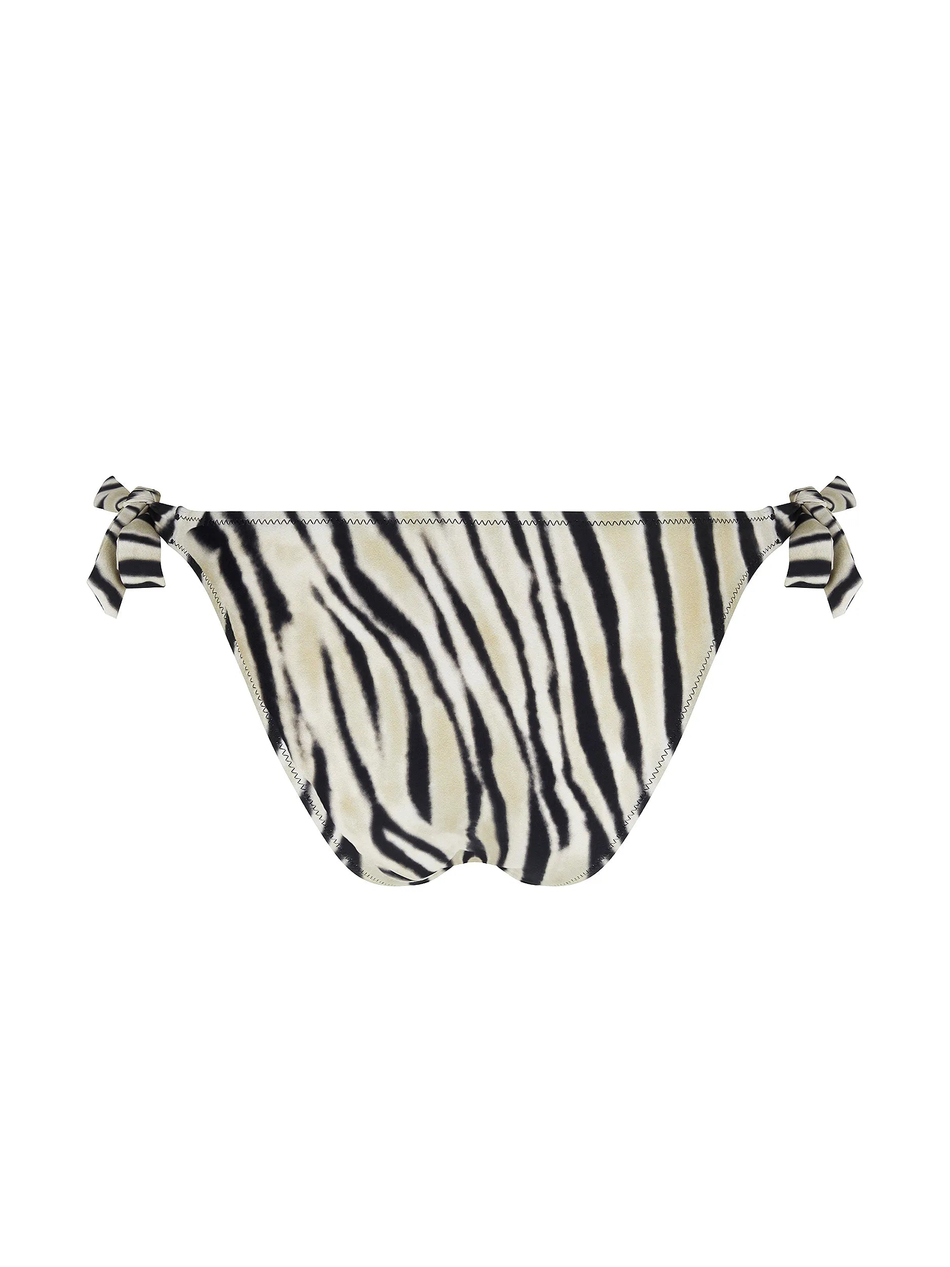 Tie side tiger print bikini bottom