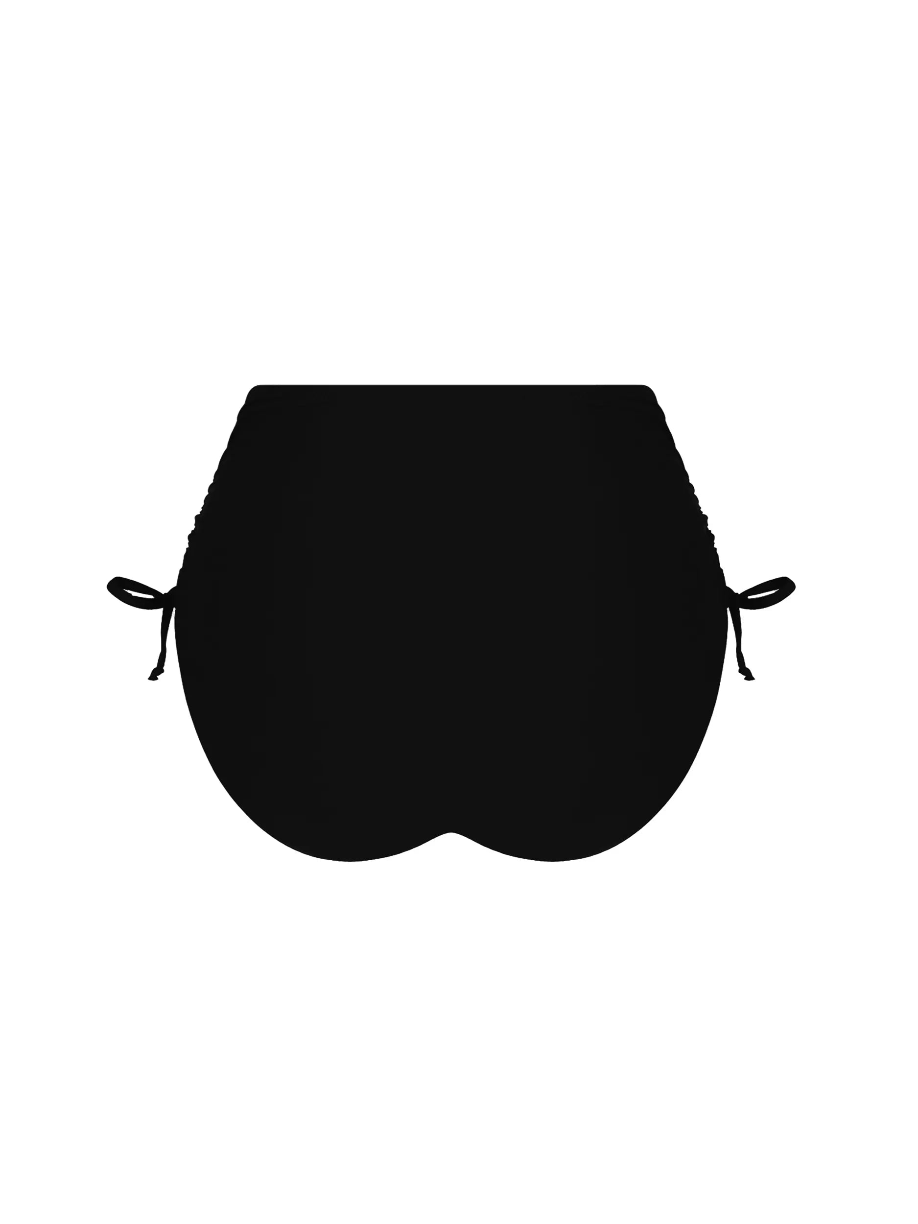 High Waist Full Coverage Black Bottom 