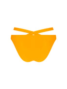 Yellow strappy side bikini bottom