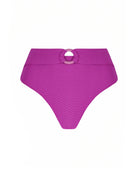 Textured ring front high waist bottom