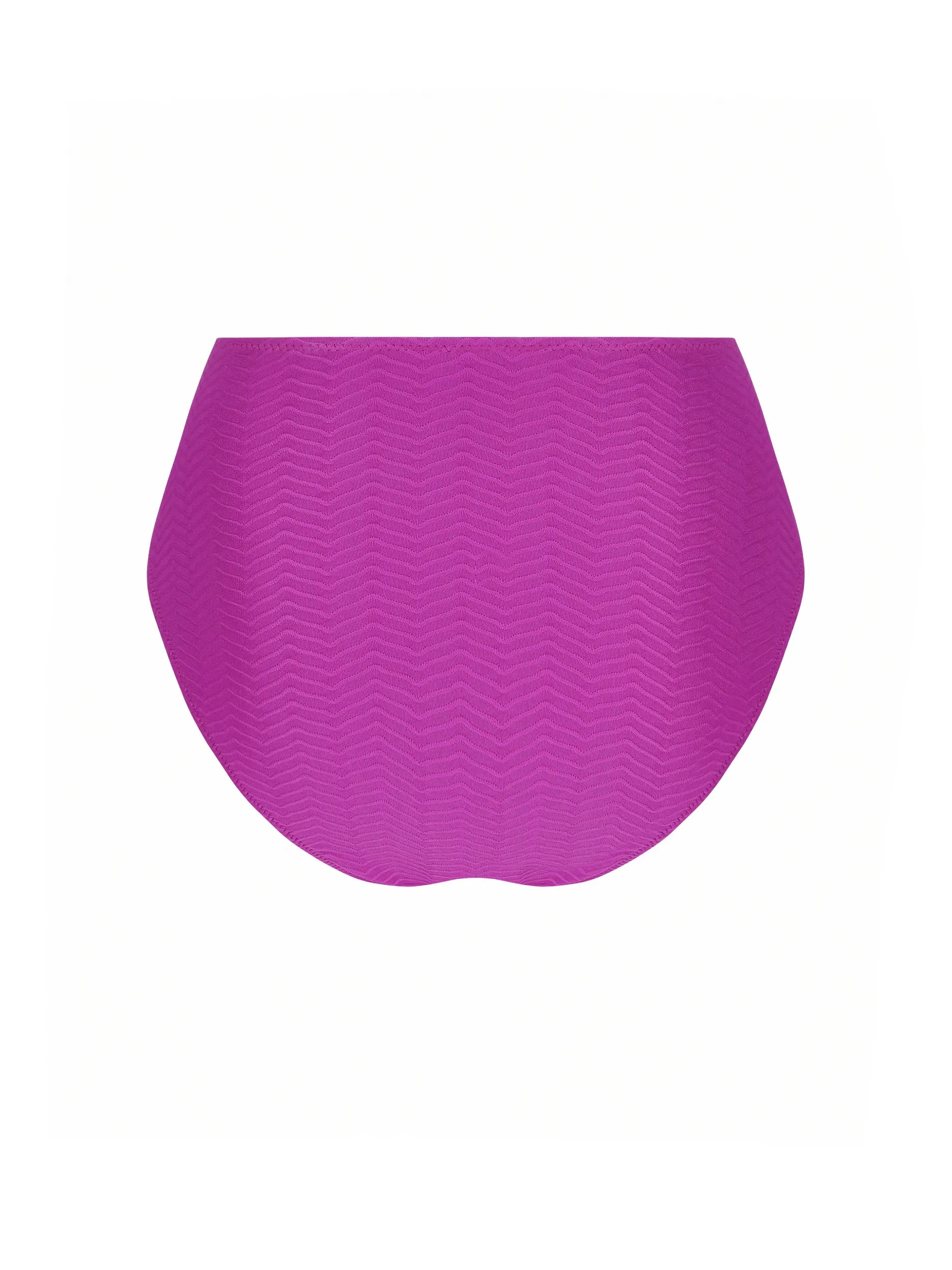 Textured ring front high waist bottom