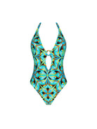 Plunging multicolor one piece
