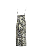 Long tiger print maxi dress