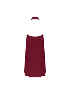 One size coverup dress in burgundy