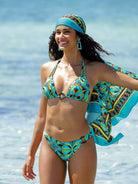 Multicolor print long sarong
