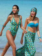 Multicolor print long sarong