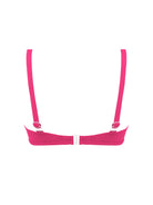 Cross front underwire top in pink
