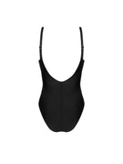 Black hidden underwire one piece with bronze trim