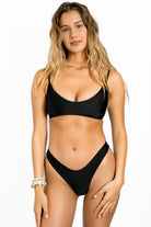 Black Cheeky V Shape Bottom