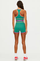 Green High Rise Shorts