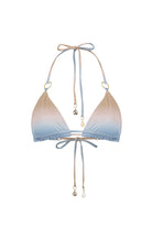 Shimmery ombre triangle bikini top
