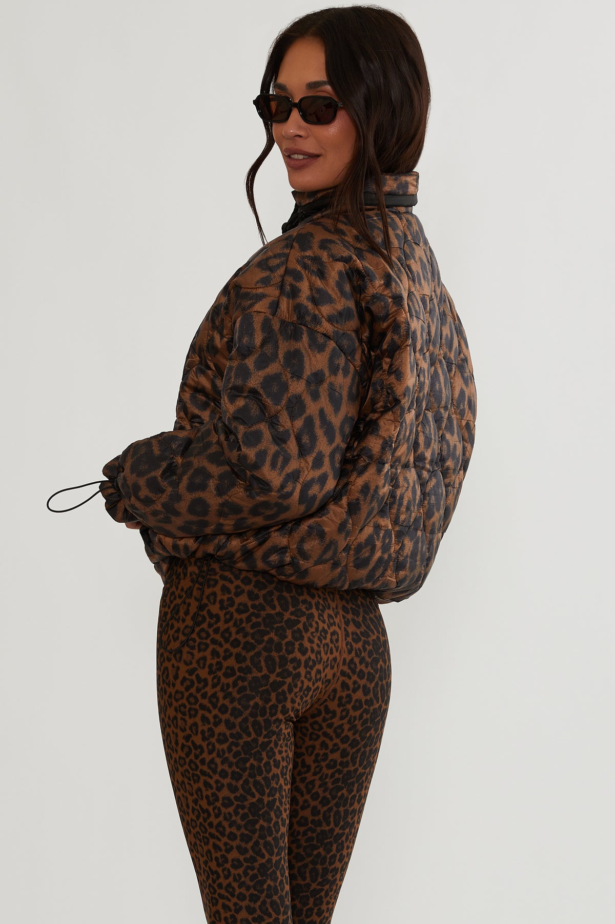 Sporty Leopard Print Jacket