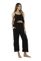 Black Cotton Pants