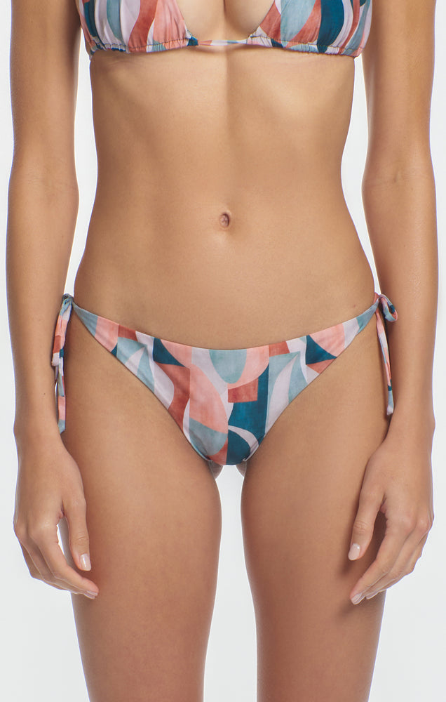 Colorful Tie Side Bikini Bottom