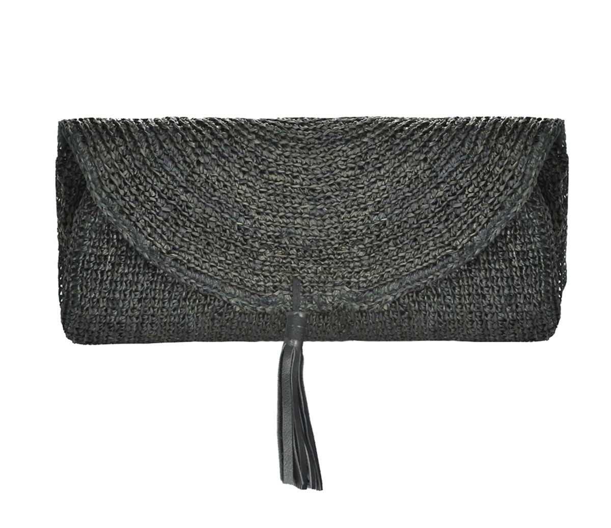 Black Crochet Clutch