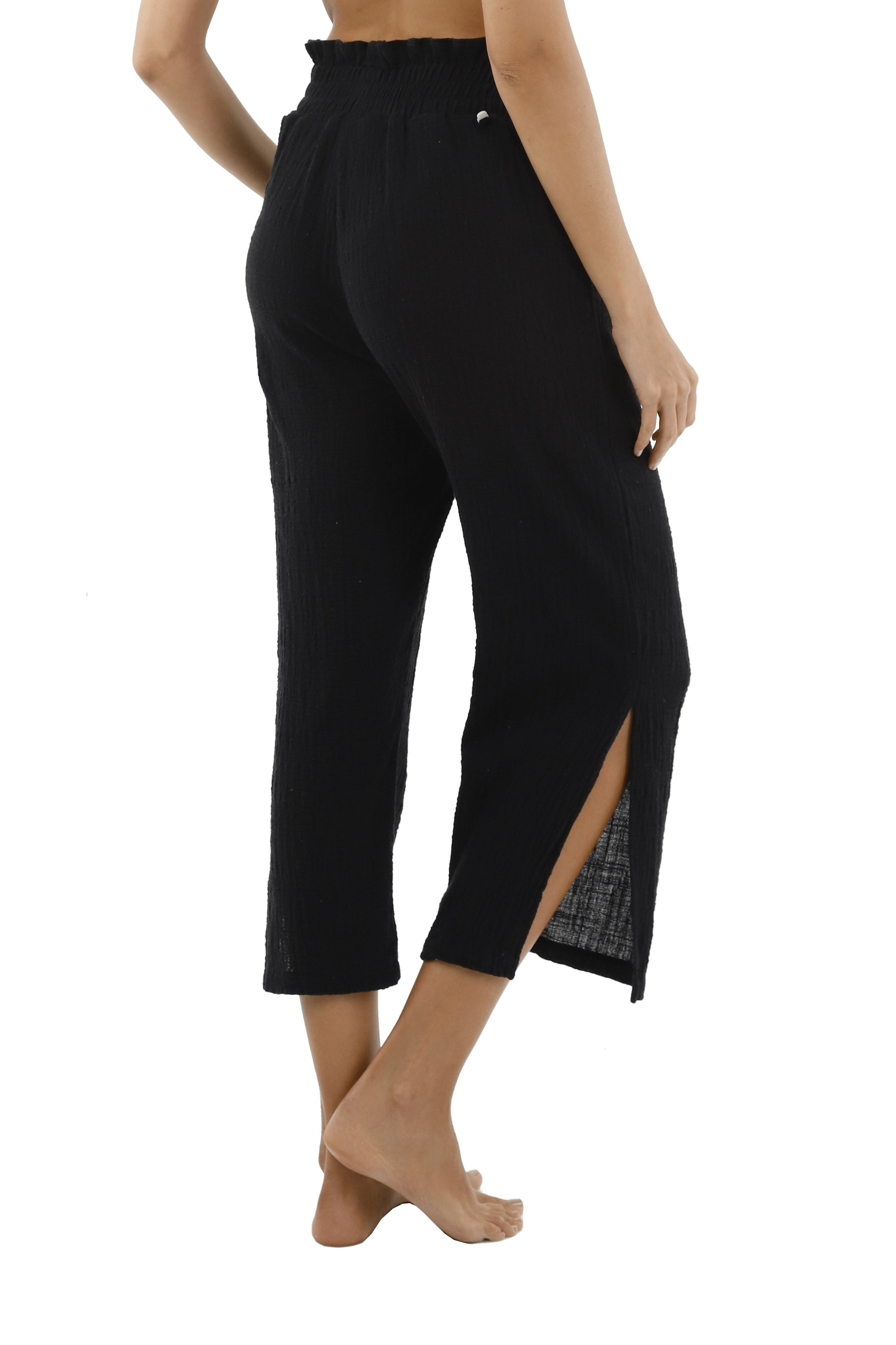 Black Cotton Pants