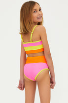 Girls colorful two-piece swimsuit 