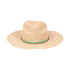 Crochet raffia cowboy hat