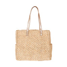 Crochet raffia tote bag