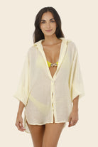 Oversized collared button down shirt