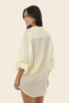 Oversized collared button down shirt