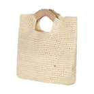Crochet raffia tote bag 