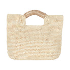 Crochet raffia tote bag 