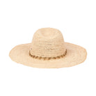 Crochet raffia cowboy hat