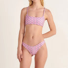 Pink Print Latin Cut Bottom