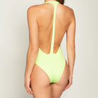 Bright Green Plunging One Piece 