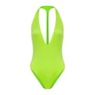 Bright Green Plunging One Piece 