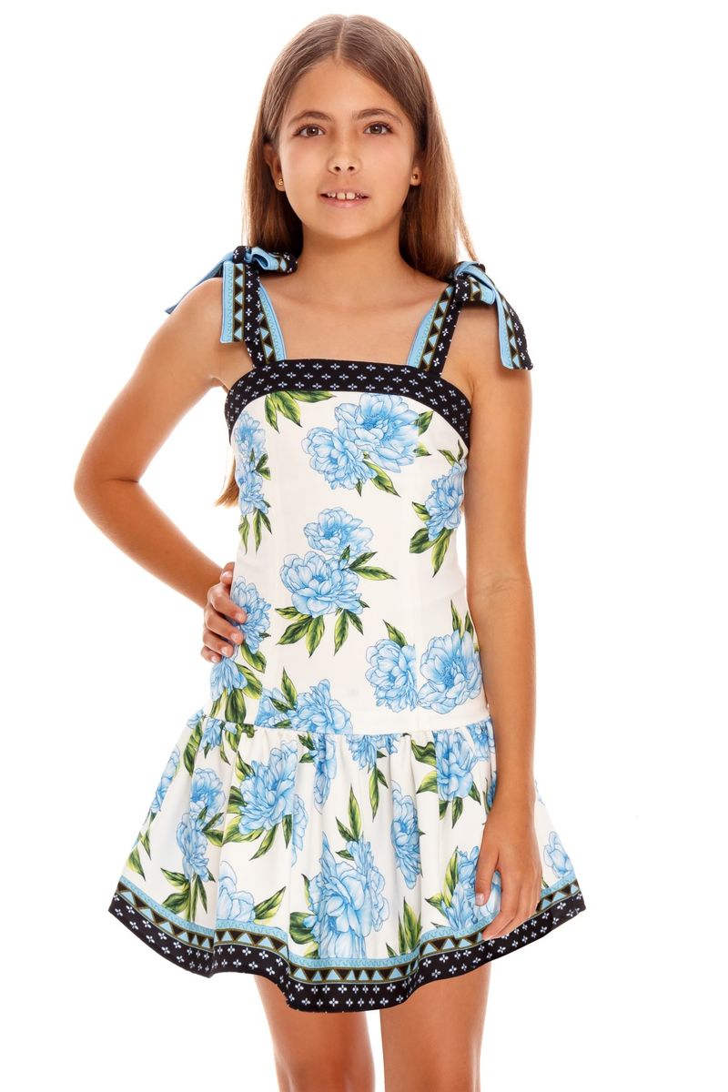  Kid's Floral Print Dress