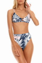 Tropical Print Supportive Bikini Top