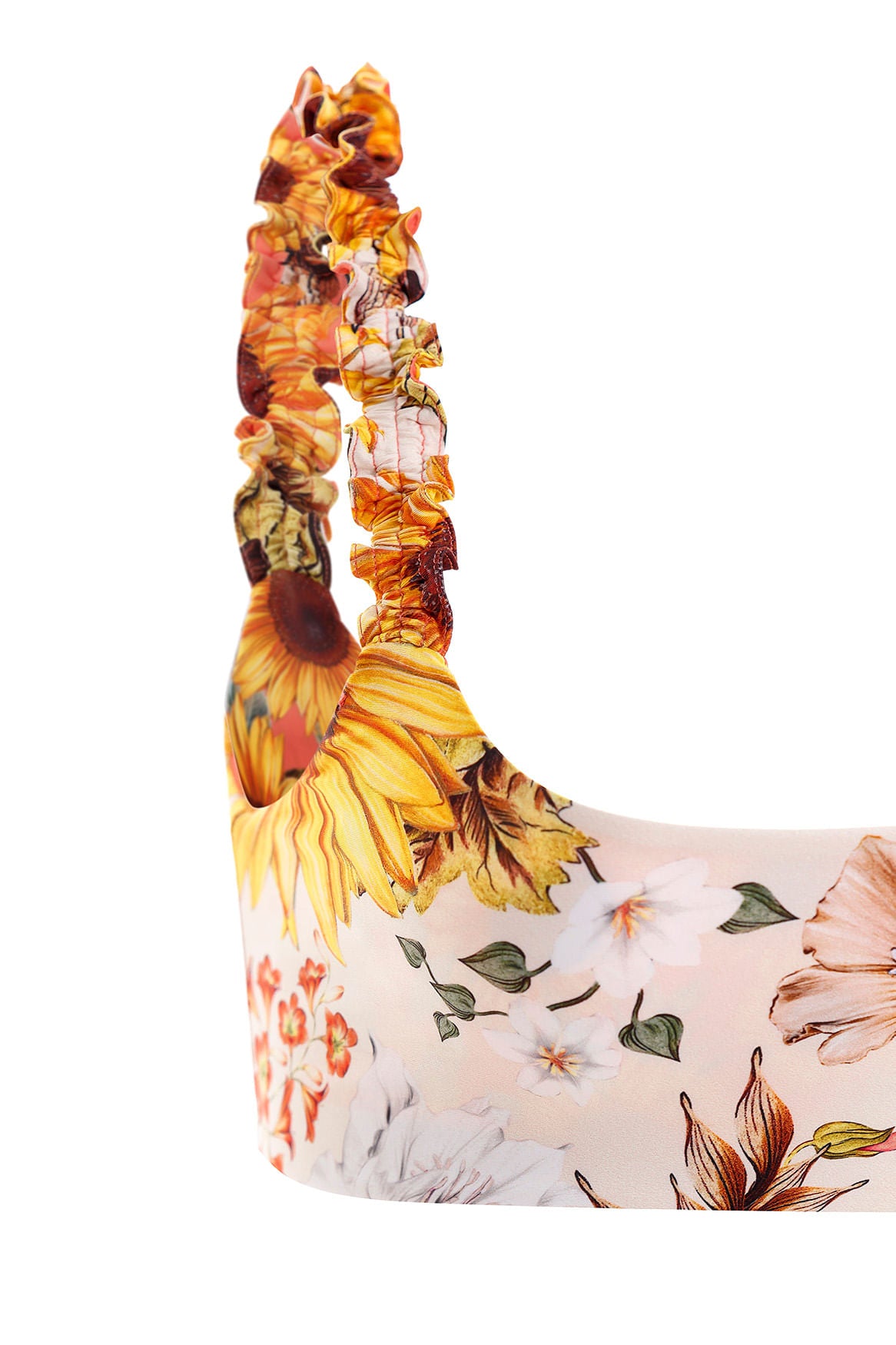 
                  
                    Reversible Floral Print Bandeau Bikini Top
                  
                