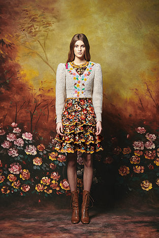 Flower Embroidered Cardigan 