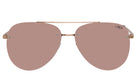 Pink reflective aviator glasses