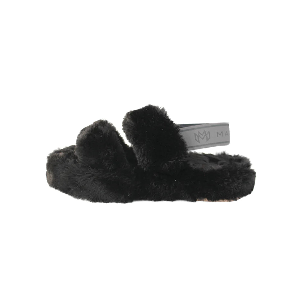 
                  
                    Fuzzy Black Slippers
                  
                