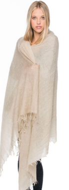  Oatmeal Cashmere Scarf