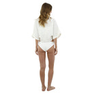 White Button Down Cover Up Shirt