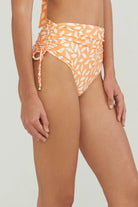 High Waist Drawstring Side Bikini Bottom