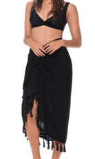 Black cover up for the pool and the beach