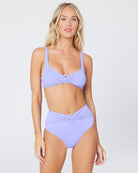 Ring Detailed Twist Front Bikini Bottom
