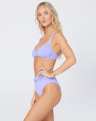 Ring Detailed Twist Front Bikini Bottom