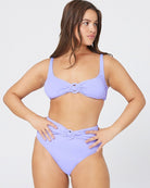 Ring Detailed Twist Front Bikini Bottom
