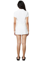 White Terry Skirt Shorts