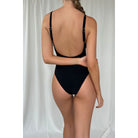 Black Plunging One Piece