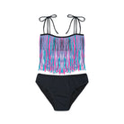 Kid's Multicolor Fringy Bikini Set