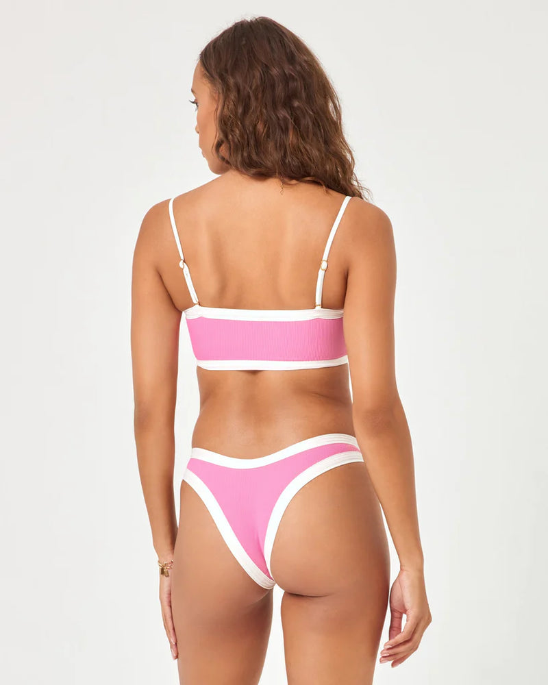 
                  
                    Color Block Ribbed Supportive Bikini Top
                  
                